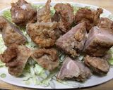 余った唐揚げアレンジ☆ごまマヨポン酢ダレ作り方3写真
