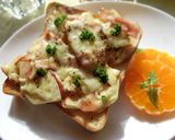 ｽﾗｲｽ林檎＆ﾍﾞｰｺﾝのサラダトースト作り方6写真