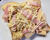 ｽﾗｲｽ林檎＆ﾍﾞｰｺﾝのサラダトースト作り方5写真