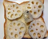 水ようかん×レンコンのチーズトースト作り方5写真