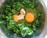 栄養満点♡小松菜の中華風たまご焼き作り方1写真