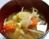 具だくさんなお味噌汁☆作り方3写真