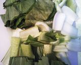 即席おつまみ★チンゲン菜の塩辛炒め作り方1写真