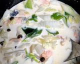 ポカポカ！鮭と白菜と白ネギのスープ作り方5写真