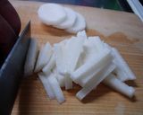 早い！簡単！美味しい！長いもの梅肉和え作り方1写真