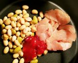 チキンビーンズ♪ ケチャップで炒めるだけ作り方2写真
