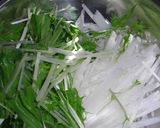 イカと大根と水菜のサラダ作り方1写真