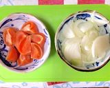 ▽トマトとたまごのミルクスープ▽作り方1写真
