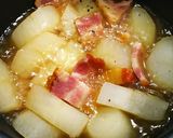 大根とベーコンの白だし煮作り方6写真