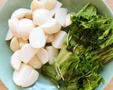 ふわふわ⭐️蕪と鶏団子のスープ作り方3写真