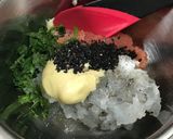 蓮根とえびの辛子明太子揚げ作り方3写真