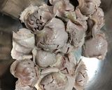 砂肝と白菜の旨辛味噌炒め作り方1写真
