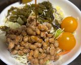 めかぶと納豆のネバトロサラダ作り方2写真