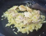生米からの鶏肉トマトリゾット作り方5写真