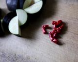 旬の生唐辛子でナスのピリ辛炒めの甘みそ掛作り方1写真