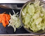 ♡スパムとキャベツの甘め炒め♡作り方1写真