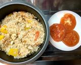 炊飯器でトマトと紅茶のふわとろオムレツ作り方6写真