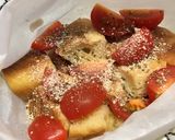 ミルクティ＆プチトマトのトースト作り方7写真