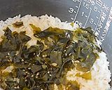 わかめスープをアレンジ・炊き込みご飯♪作り方3写真