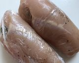 鶏むね肉バジル＆レモンの即席ハム作り方3写真