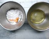 抹茶米粉甘酒マーブルシフォン作り方1写真