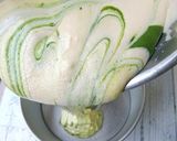 抹茶米粉甘酒マーブルシフォン作り方9写真