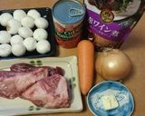ワイン煮の素で簡単ビーフシチュー風作り方1写真