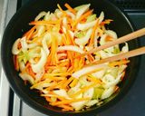 セロリと人参のきんぴら作り方4写真