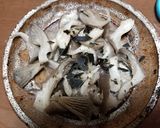 ヒラタケと3種の海藻の焼きキノコ作り方3写真