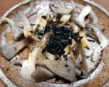ヒラタケと3種の海藻の焼きキノコ作り方4写真