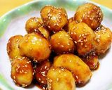 フライパン1つで♬揚げ焼き里芋の甘辛♡作り方10写真