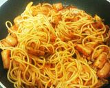 ハム、ソーセージ、ベーコンのトマトパスタ作り方10写真