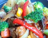 ゴロゴロ豚肉と野菜の黒酢炒め作り方6写真