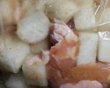 おつまみに♪大根と鶏もも肉のアヒージョ作り方5写真