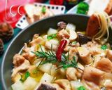 おつまみに♪大根と鶏もも肉のアヒージョ作り方8写真