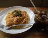 お出汁とレモンが香る優しい味の明太パスタ作り方5写真