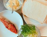 朝食に！鮭のサンドイッチ作り方1写真