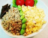 お弁当にも☆簡単！海苔鶏そぼろ丼作り方7写真