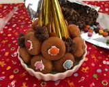 クリスマスツリー簡単ケーキドーナツ子ども作り方2写真