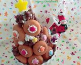 クリスマスツリー簡単ケーキドーナツ子ども作り方6写真