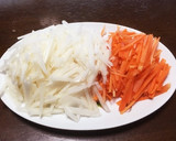 はやとうりとにんじんのきんぴら作り方1写真