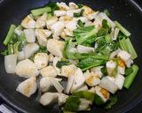 簡単！鶏小松菜蓮根の元気炒め作り方3写真