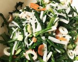春菊と竹輪と残りモノのマヨ麺つゆサラダ作り方6写真