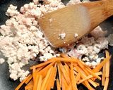 鶏ひき肉と納豆の⭐たまご炒め作り方3写真
