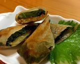 おつまみにも！紫蘇チーズ納豆春巻き作り方7写真