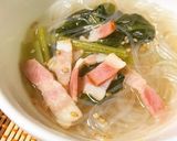 簡単!節約、ダイエット◎中華風春雨スープ作り方4写真