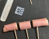 お弁当に1分＊ハムチーズ＊くるくる作り方4写真