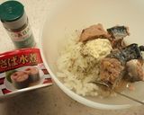 スパイス鯖マヨ　さつまいもカナッペ作り方1写真