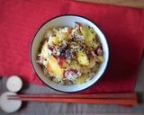 さつまいも丸ごとドンッ♪さつまいもご飯☆作り方3写真