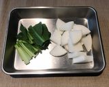 ずぼらおかず❁大根と小松菜の揚げ炒め作り方1写真
